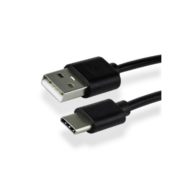 KABEL GREEN MOUSE USB C-A 2.0 1METER ZWART