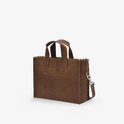 MYoMY MY PAPER BAG Mini Handbag Cross-Body damestas – Rambler brandy 